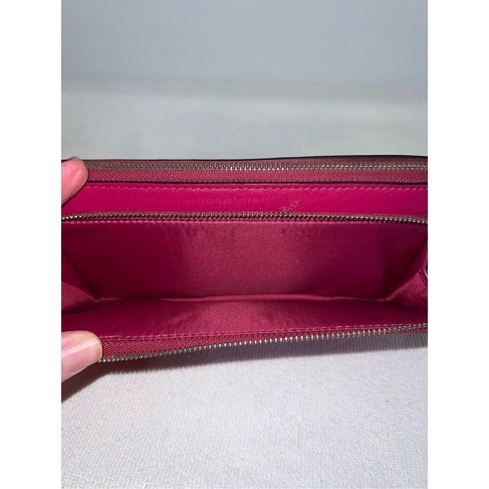 Vintage Pink Coach Wristlet Billfold Wallet OS - Picture 4 of 7